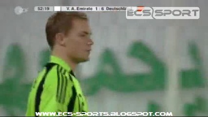United Arab Emirates - Germany 1 - 6 (2 - 7,  2 6 2009)