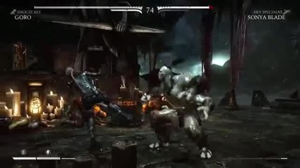 Mortal Kombat X - Goro vs Sonya Blade