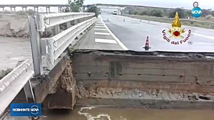 Мост падна на остров Сардиния