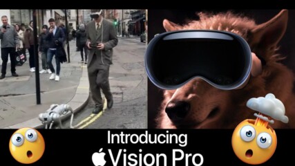 AI домашен любимец, генериран с Apple Vision Pro, превзема улиците на Лондон!🤩⭐
