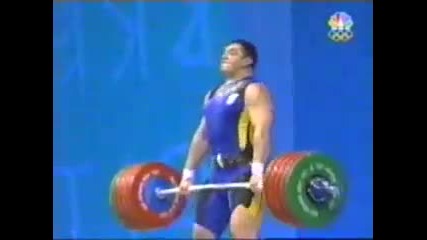 2004 athens weight lifting clean and jerk