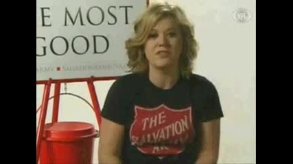 Kelly Clarkson Point After Interview Nfl April 2007 