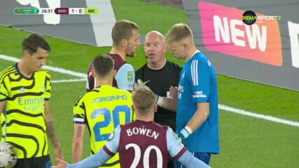 Уест Хем - Арсенал 1:0 /първо полувреме/