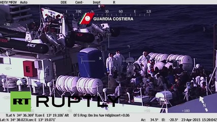 Italy: Coastguard rescues 84 migrants from sinking boat in the Mediterranean