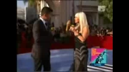 Christina Aguilera Mtv Video Music Awards 2008 (interview)