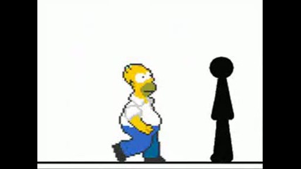 Stick Figure Vs. Homer Simpson