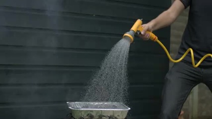 Water vs Fire in slow motion
