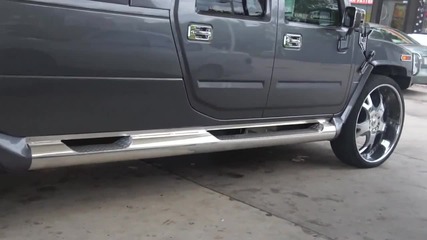 Jim Jones !!hummer Pick Up On 30 Asanti's!!!!! With The Long Bed!!! Xclusive