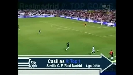 Top 10 saves Casillas