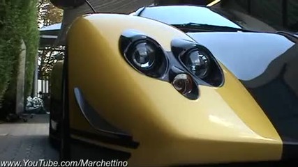 Изумително Pagani Zonda Cinque Roadster 