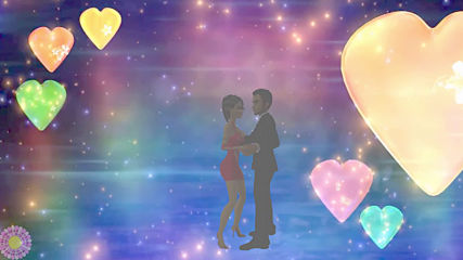 Два Сердца! С Днем Влюбленыых! Красивое романтическое поздравление для влюбленных!