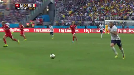 Швейцария 2 – 5 Франция / F I F A World Cup 2014 / Switzerland 2 – 5 France / Highlights: First Half
