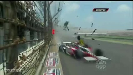 Ужасна катастрофа F1 (на забавен каданс) 