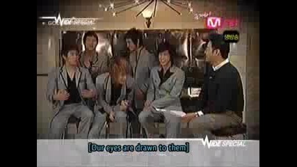 Dbsk - Our eyes are drawn to Snsd ~ [ Eng sub