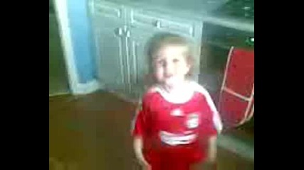 Малко сладко момиченце фенче на Torres пее песента му - Fernando Torres Liverpool`s Number 9 