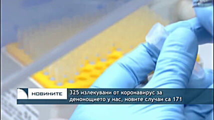 325 излекувани от коронавирус за денонощието у нас, новите случаи са 171