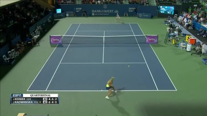 Agnieszka Radwańska vs Angelique Kerber Stanford 2015 Qf