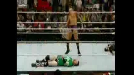 Randy Orton прави Rko на Wade Barret, Darren Young, Edge & Sheamus 