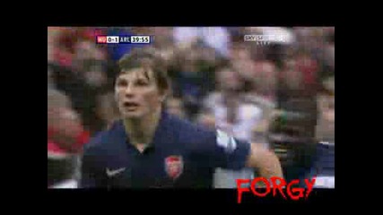 Manchester United 2 - 1 Arsenal ( Arshavin Goal 0 - 1 )