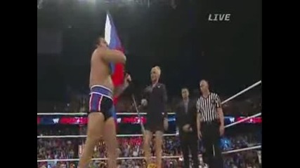 Rusev vs Big E ( Сбльсакьт на титаните ) - Wwe Payback 2014