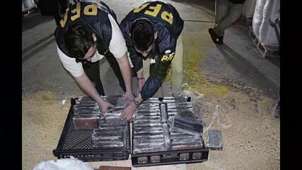 Откриха близо 2 тона кокаин във фураж за животни (ВИДЕО)