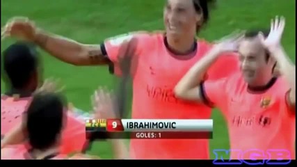 Zlatan Ibrahimovic Barcelona 09/10 ~ New Emotions Plays Skills Best Season 