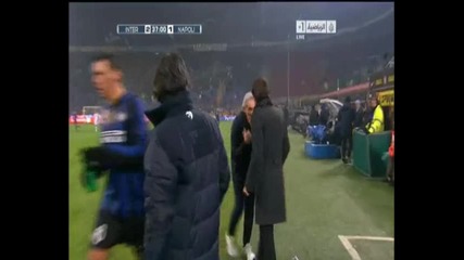 Inter 2 - 1 Napoli ( Cambiasso ) 