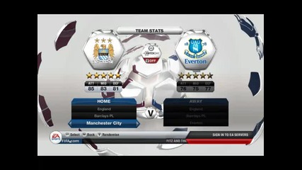 Fifa 13 Gameplay ( Full Mach ) Manchester City vs Manchester United