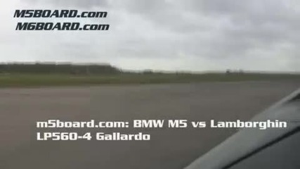 Lamborghini Lp560 - 4 Gallardo vs Bmw M5 E60 50 - 300 km 