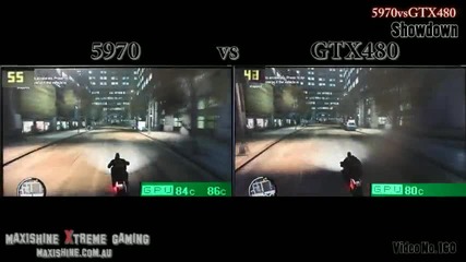 Maxishine Xtreme Gaming - 5970 Vs Gtx480 - Grand Theft Auto 4 Test 