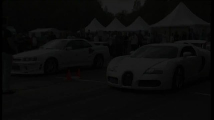 Bugatti Veyron vs Nissan Skyline Gt-r R34