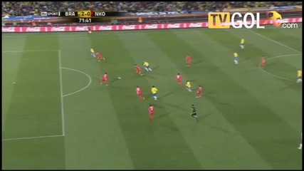 World Cup ; Brazil 2 - 0 North Korea