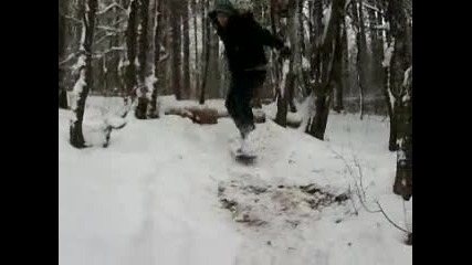epic snowskate fail