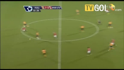 Гол на Бербатов за 1 - 3 срещу Хъл Сити