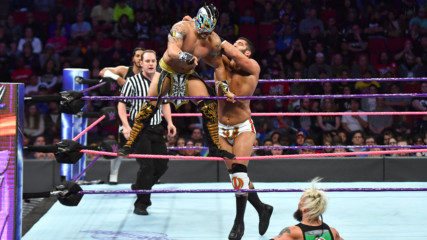Калисто и Мустафа Али срещу Ензо Аморе и Ария Дайвари! WWE 205 Live, 17 октомври 2017
