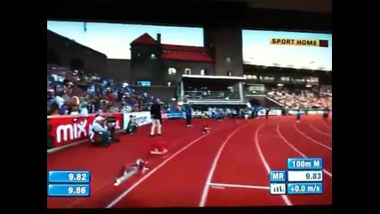 !!! Tyson Gay бие Usain Bolt за първи път !!! 