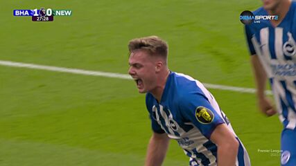Brighton and Hove Albion with a Goal vs. Newcastle United