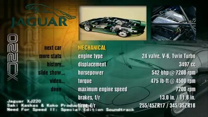 Need For Speed 2 Soundtrack Jaguar Xj220