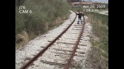 Човек ударен от влак!!!