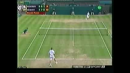 Wimbledon 2004 : Федерер - Хюит