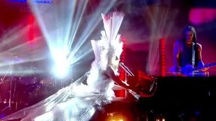 Lady Gaga - Brown eyes live at Jonathan Ross show * H Q *