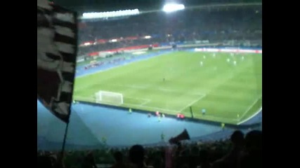 Ultras Cska in action [рапид Виена - Цска София 1 - 2]