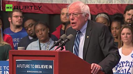 Sanders Outlines Path to Victory at Evansville Rally