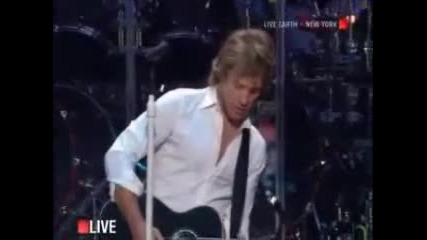 Bon Jovi Wanted Dead Or Alive Live Earth New York 2007