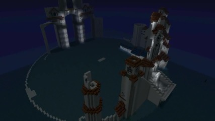 Minecraft Timelapse - Floating Elven Port
