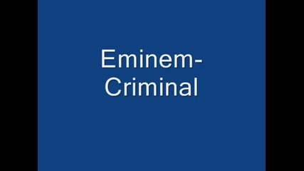 Eminem-criminal