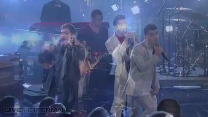 Joe Jonas - Just In Love (live on Letterman)