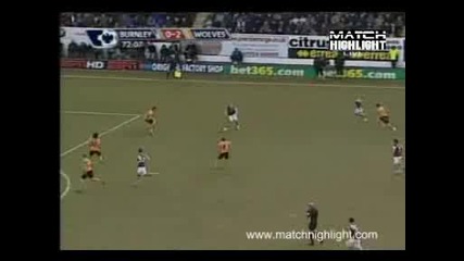 Burnley 1 - 2 Wolverhampton Wanderers 