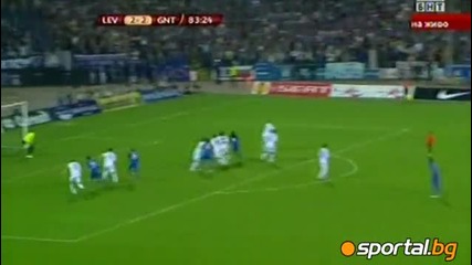 Levski - Gent 3:2 League Eupopa