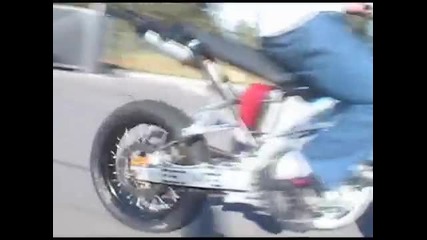 Supermoto stunt man